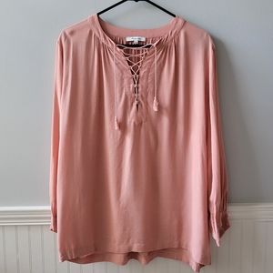 Madewell Tassel Peasant Top